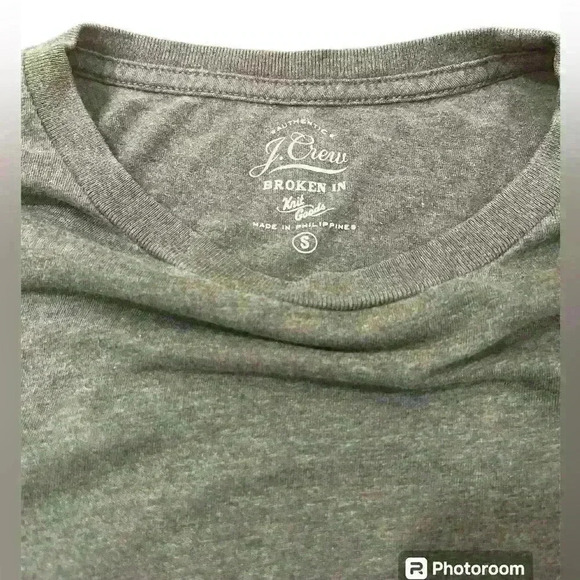 J. Crew Broken In Womens Long Sleeve Tee, Green Size Small - Picture 3 of 3